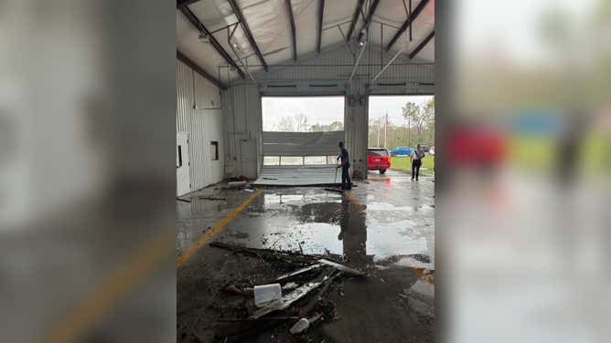 Damage to Fire Dept. in Montgomery County, Texas