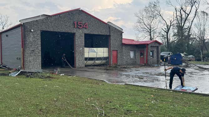 Damage to Fire Dept. in Montgomery County, Texas