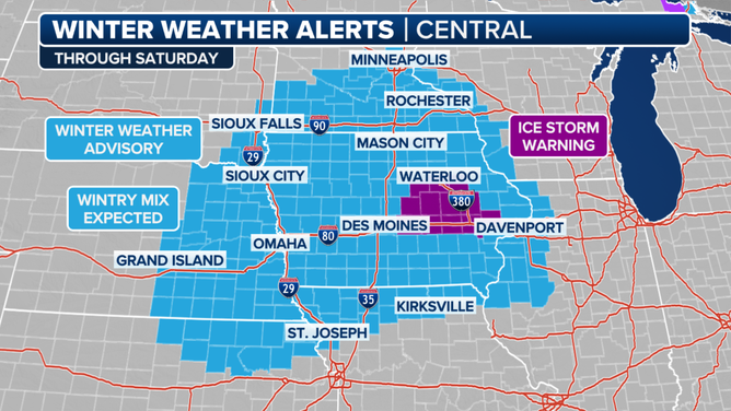 As of December 13, 2024, winter weather advisories have been issued in several Midwestern states.