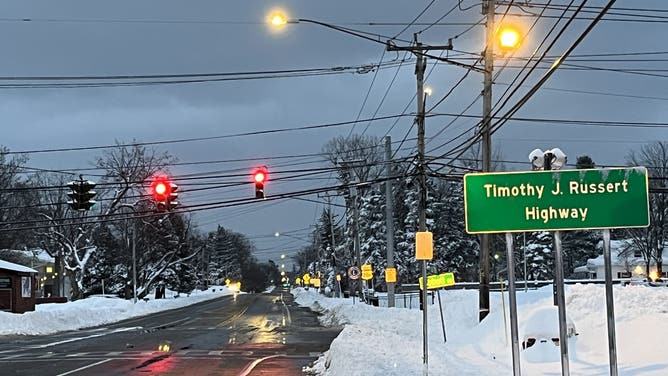 The New York State Department of Transportation has been working hard to clear snow from the roads in Orchard Park, New York, so that fans can safely drive to Highmark Stadium ahead of Sunday Night Football between the San Francisco 49ers and the Buffalo Bills.