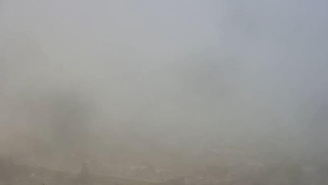 Snow Squall moving through Milwaukee.