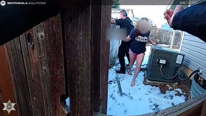 Arapahoe County Sheriff’s Office deputies Ryan McConnell and Chris Calderon displayed extraordinary bravery when they rescued two young siblings trapped in their snowy backyard on Sunday as their home burned. Dramatic body camera footage captures the harrowing scene.
