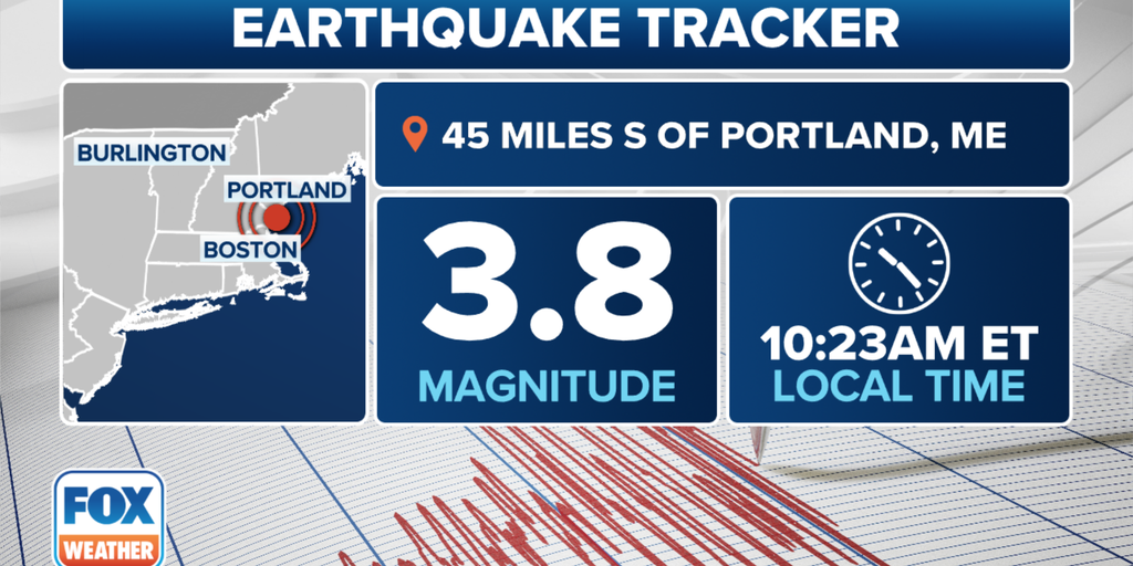 Magnitude 3.8 earthquake rocks Maine; shaking felt in Boston