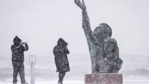 See it: Gulf Coast beaches covered with snow during historic winter storm