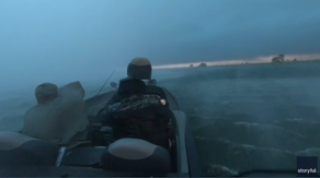 Watch: Fishermen, dog survive Texas EF-3 tornado in boat