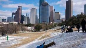 How often do cities such as Houston, New Orleans, Jacksonville and Savannah see snowfall?