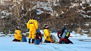 Car lost to watery grave after getting trapped on frozen Indianapolis river