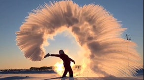 Watch: Frigid Canadian morning lends chance for dazzling steam art
