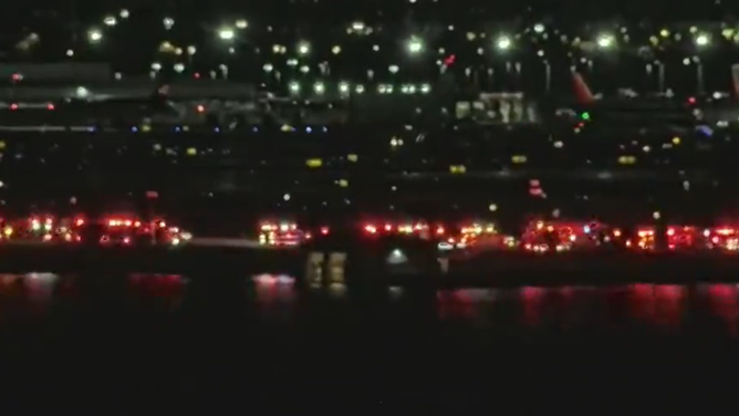 Search and rescue operations around D.C. after a midair collision.
