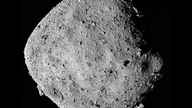 NASA’s OSIRIS-REx spacecraft photo of asteroid Bennu.