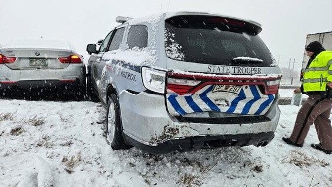 Southeastern Colorado experienced a storm causing hazardous conditions on interstates and highways. Snow quickly covered the roads resulting in stranded motorists, property damage crashes, and ultimately a fatal crash