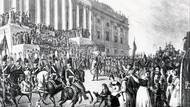 Inauguration of President Harrison, 1840.