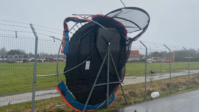 Trampoline flies in Ediburgh