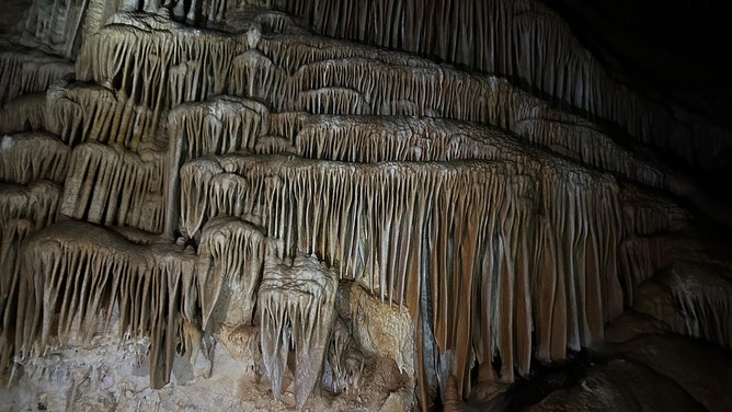 Formations inside the cave.