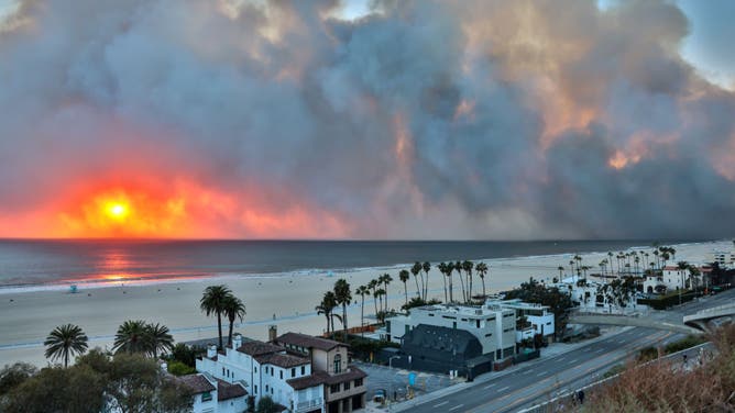 Powerful Winds Fuel Multiple Fires Across Los Angeles Area