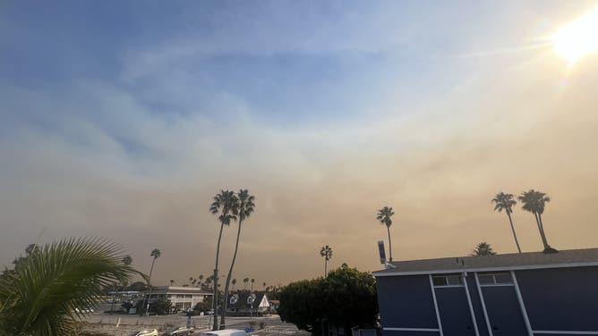 Smoke from the Hughes Fire.