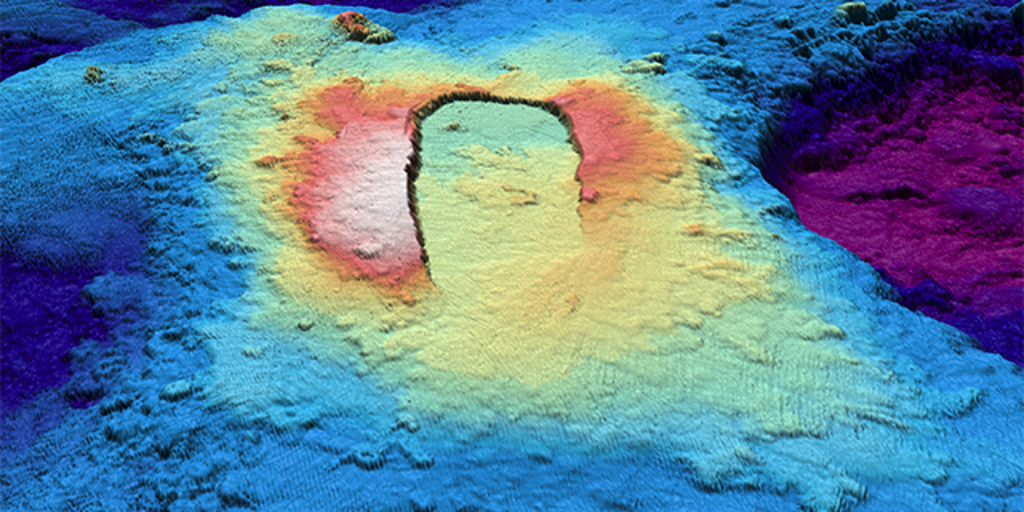 Underwater volcano west coast tsunami