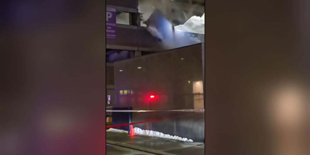 VIDEO: Parking garage collapses under heavy snow in Canada | Fox Weather