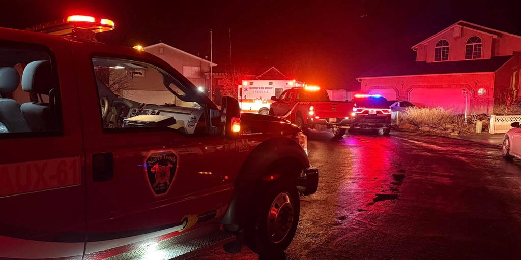 Man rescued after falling through icy Utah lake while trying to save