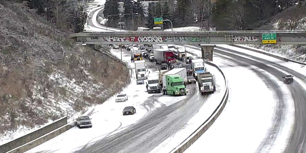 Winter storm blasts Pacific Northwest leading to chaos on multiple highways around Portland