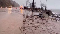 Watch: Devastation along Pacific Coast Highway after flooding, mudslides from atmospheric river storm