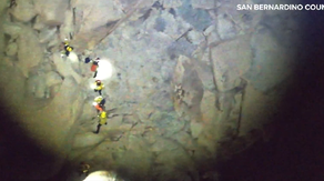 Watch: Drone video shows rescue of teen trapped between California boulders