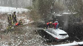 See it: 2 rescued in Virginia after crashing car into freezing waters during winter storm