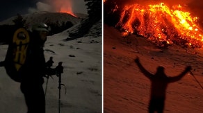 Watch: Lava meets snow as skiers take on Mount Etna's fiery slopes