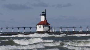 Watch: Ice boulders form on Lake Michigan shore as frigid winds batter Great Lakes