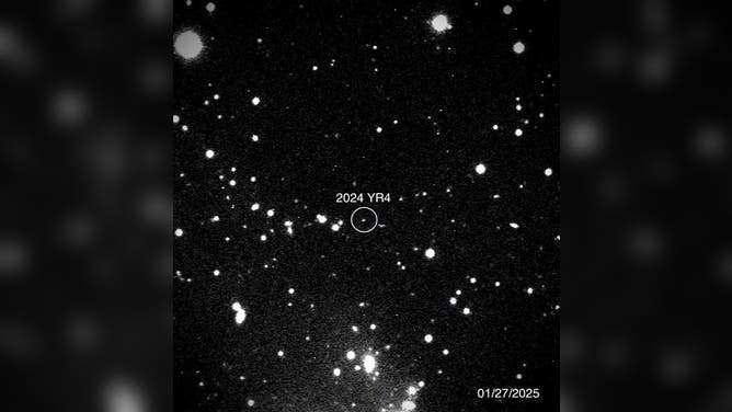 Asteroid 2024 YR4 seen on Jan. 27, 2025 by the Magdalena Ridge 2.4m telescope.