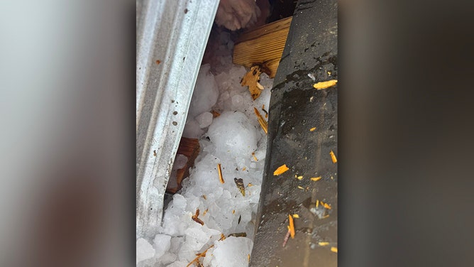 A large chunk of ice crashed through the roof of a Palm Coast, Florida home on Monday, prompting an investigation by federal aviation officials.