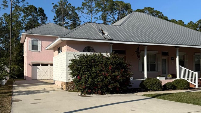A large chunk of ice crashed through the roof of a Palm Coast, Florida home on Monday, prompting an investigation by federal aviation officials.