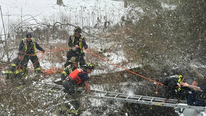 February 19, 2025 at 2:14 p.m. E.Washington St. and Hollywood Ave. Single vehicle crash into the water. 2 occupants. Cold injuries due to vehicle being submerged.