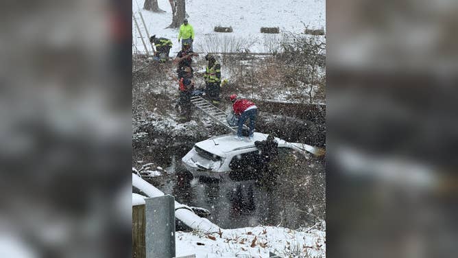 February 19, 2025 at 2:14 p.m. E.Washington St. and Hollywood Ave. Single vehicle crash into the water. 2 occupants. Cold injuries due to vehicle being submerged.