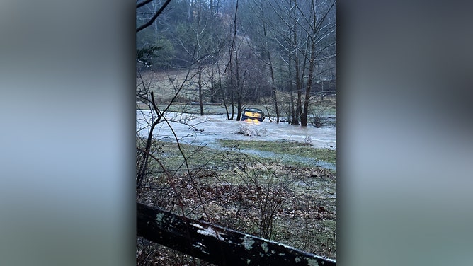 Three Appalachian Power linemen are being hailed as heroes for rescuing a driver swept away by floodwaters in Thaxton, Virginia. The crew, working to restore power after last week's ice storm, witnessed the motorist's vehicle being swept away. One lineman waded through neck-deep, frigid water to reach the man. All four were treated for hypothermia and released from a local hospital. Remarkably, the three linemen returned to work the next day to continue power restoration efforts.