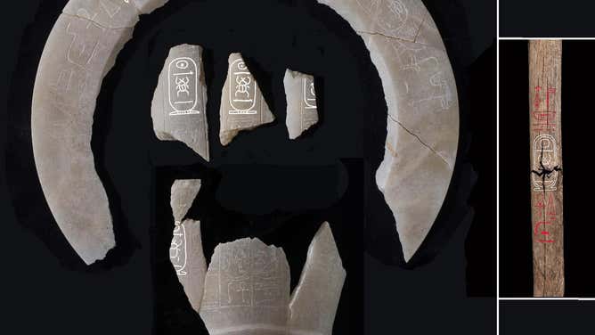 Artifacts found within King Thutmose II's tomb.
