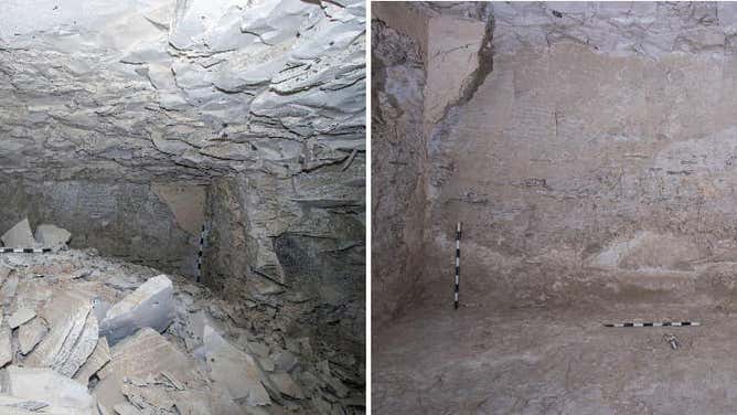 The inside of King Thutmose II's tomb.