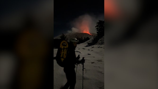 Skiing on an erupting volcano certainly isn’t for the faint-hearted, but it wasn’t enough to deter a team of professional skiers recently, who glided where lava meets snow on the flank of Mount Etna.