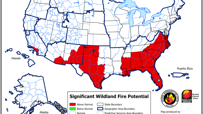 March wildfire outlook