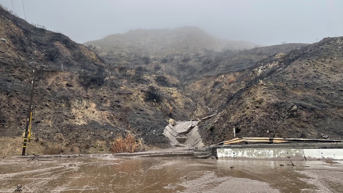 A portion of the Pacific Coast Highway between Malibu and Santa Monica is closed until at least Friday due to mudslides and flooding.