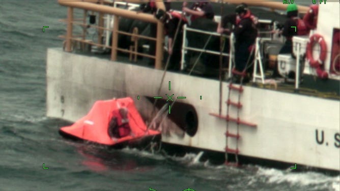 The U.S. Coast Guard says it rescued three people Thursday after their fishing vessel capsized 40 miles offshore from Caillou Bay, Louisiana.