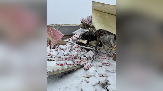 A semi-truck hauling eggs crashed on the Will Rogers Turnpike in northeast Oklahoma.