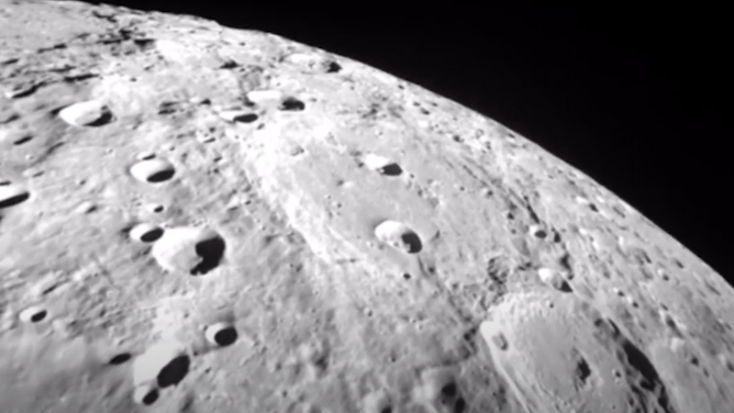 A view of the far side of the Moon taken in February 2025 by Firefly Aerospace's Blue Ghost lander.
