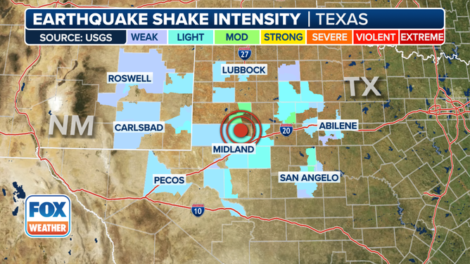 4.8 earthquake strikes north of Midland, Texas | Fox Weather