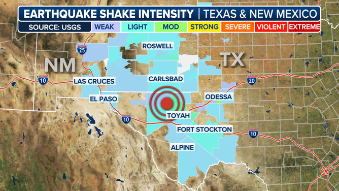 West Texas Quake Info