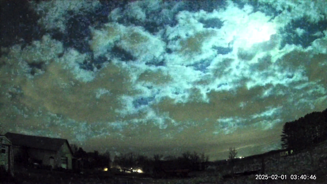 The origin of a mysterious throbbing light racing behind clouds across parts of the northeastern U.S. and Canada over the weekend has been identified as a meteoroid, according to the American Meteor Society (AMS).