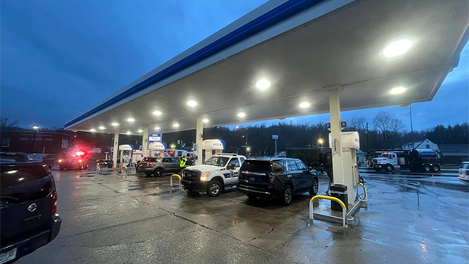 This photo shows city and county officials in Huntington, West Virginia, as flooding is reported across the region on Thursday, Feb. 6, 2025.