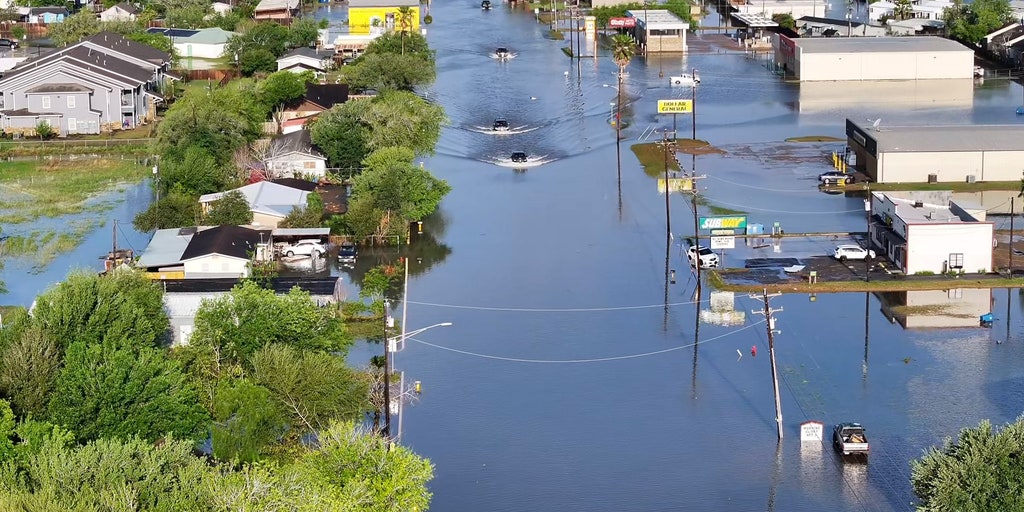 VIDEO: Drone video shows extensive flooding in South Texas | Fox Weather