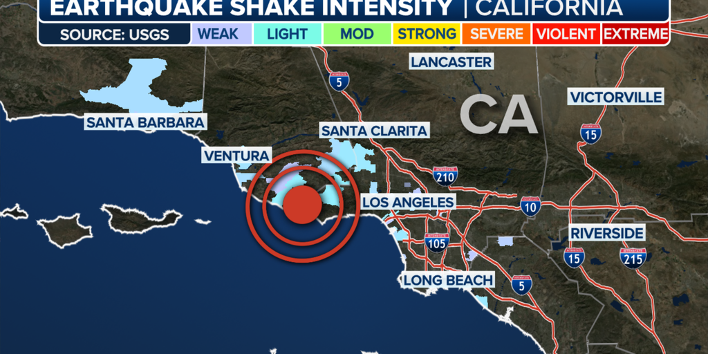 Magnitude 4.1 earthquake shakes Los Angeles area