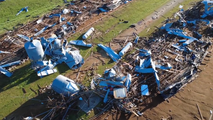 Debris, farm life littered across Tylertown, Mississippi, after deadly tornado rips through town